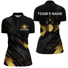 Load image into Gallery viewer, Custom Bowling Quarter-Zip Shirt Women Bowling Jersey Team League Bowling Shirts Couple BDT344