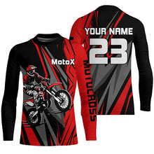 Load image into Gallery viewer, Motocross Jersey Red Dirt Bike Custom Motorcycle Racing Shirt For Kid Men Women XM318
