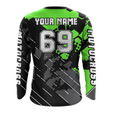 Load image into Gallery viewer, Motocross Racing Jersey Green Upf30+ Motorcycle Dirt Bike Jersey Off-Road Shirt Men Kid Women XM298