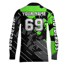 Load image into Gallery viewer, Motocross Racing Jersey Green Upf30+ Motorcycle Dirt Bike Jersey Off-Road Shirt Men Kid Women XM298