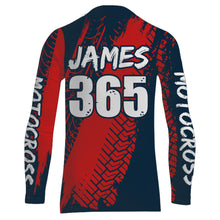 Load image into Gallery viewer, Motocross Racing Jersey UPF30+ Youth Adult&Kid Dirt Bike Motox Off-Road Red MX Racing Shirt XM86