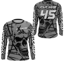 Load image into Gallery viewer, Motocross Racing Jersey Grey Upf30+ Dirt Bike Shirt MX Off-Road Motorcycle Shirt XM291