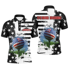 Load image into Gallery viewer, Custom US Golf Polo Shirt Patriotic Golf Shirts for Men Women American Polo Shirt MMG08