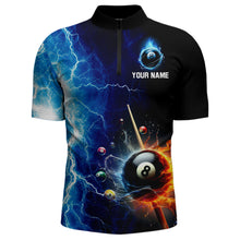 Load image into Gallery viewer, Custom Skull Thunder Billiard Shirts for Men Billiard Team Jerseys Polo & 1/4 Zip Shirts NNT44