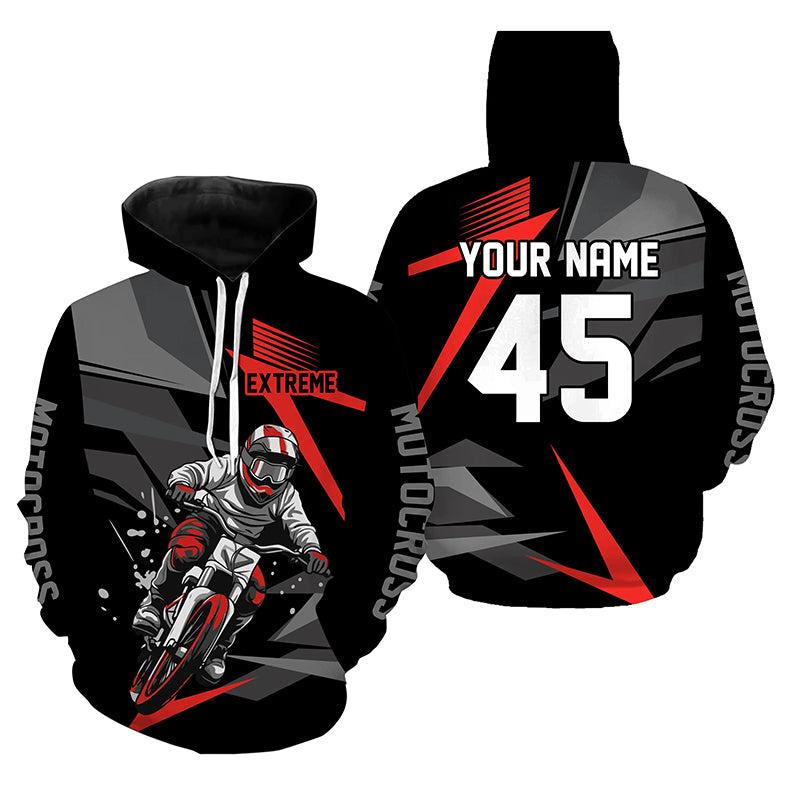 Adult&Kid Custom Motocross Jersey UPF30+ MX Racing Extreme Dirt Bike Racewear| CTP32
