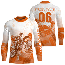 Load image into Gallery viewer, Adult&Kid Custom Dirt Bike Jersey Motocross Jersey Upf30+ Mens Women Motocross Shirt| CTP56