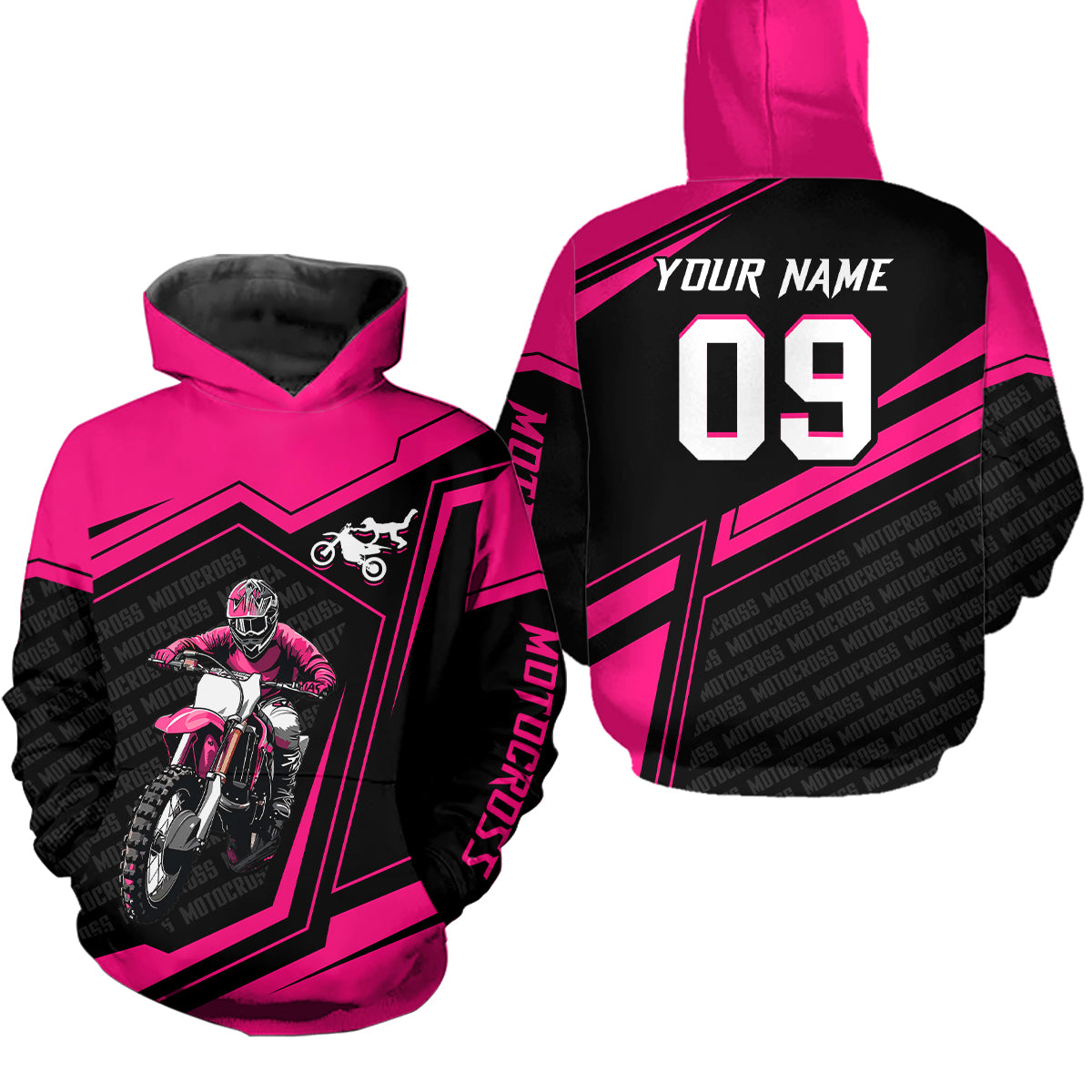 Custom Motocross Jersey Pink Dirt Bike Clothes Upf30+ Mens Women Motorcycle Jersey| CTP58