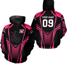 Load image into Gallery viewer, Adult&Kid Custom Motocross Jersey Pink UPF30+ MX Racing Biker Off-road Dirt Bike Racewear| CTP49