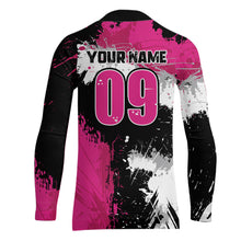 Load image into Gallery viewer, Adult&Kid Pink Custom Motocross Jersey UPF30+ MX Racing Dirt Bike Racewear| CTP34