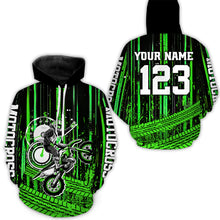 Load image into Gallery viewer, Green Motocross Jersey Upf30+ Custom Dirt Bike Jersey Mens Women Off-Road Jersey Adult&Kid| CTP60