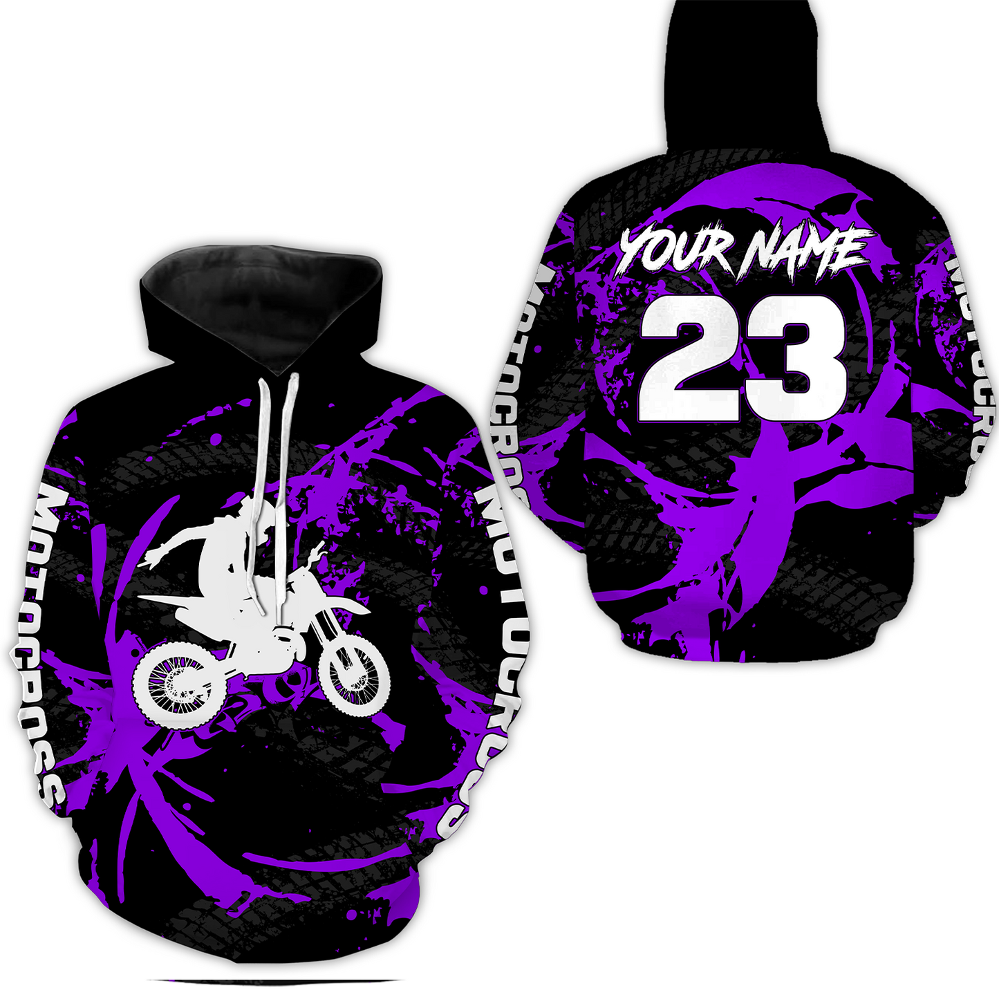 Custom Dirt Bike Jersey Purple Motocross Jersey Upf30+ Mens Women Racing Shirt| CTP28
