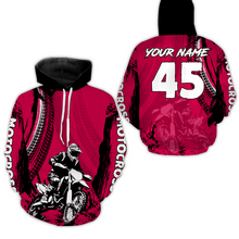 Load image into Gallery viewer, Adult&Kid Pink Custom Motocross Jersey UPF30+ MX Racing Biker Off-road Dirt Bike Racewear| CTP65