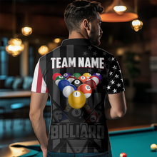 Load image into Gallery viewer, US Flag Billiard Shirt Billiard Jersey for Men Billiard Gifts for Men Team Polo & 1/4 Zip NNT21