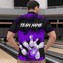 Load image into Gallery viewer, Customize Purple Bowling Shirts for Men Women Team Bowling Polo & 1/4 Zip Shirts MBL81