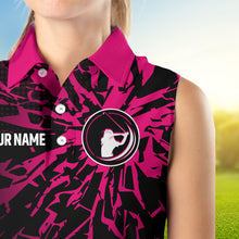 Load image into Gallery viewer, Pink Golf Polo Shirt Custom Golf Shirts for Men and Women Team Golf Apparel MMG58