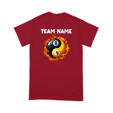 Load image into Gallery viewer, Funny Billiard T-Shirt Ying And Yang 8 Ball & 9 Ball Custom Billiard Team Shirt For Pool Player TDM3896