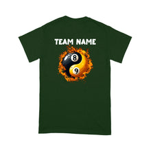 Load image into Gallery viewer, Funny Billiard T-Shirt Ying And Yang 8 Ball & 9 Ball Custom Billiard Team Shirt For Pool Player TDM3896