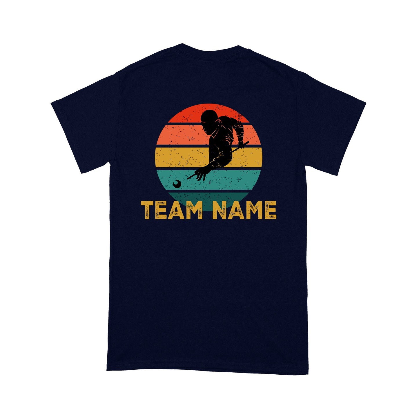 Custom Retro Billiards T-Shirt For Team, Tshirt For Pool Players, Vintage Pool Billiard Shirts TDM3892