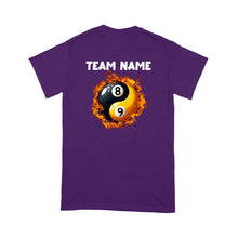 Load image into Gallery viewer, Funny Billiard T-Shirt Ying And Yang 8 Ball & 9 Ball Custom Billiard Team Shirt For Pool Player TDM3896