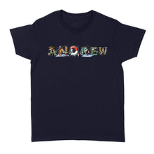 Load image into Gallery viewer, Personalized custom name fishing shirt for fisherman Women's T-shirt