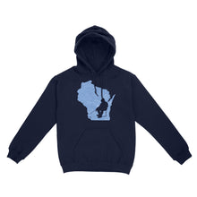 Load image into Gallery viewer, Wisconsin Ice Fishing Shirts, Winter Fishing Wisconsin State Love Fishing Hoodie - FSD2920 D06