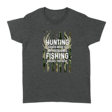 Load image into Gallery viewer, Hunting solves most of my problems, fishing solves the rest camo American flag D01 NQS3034 Women's T-shirt