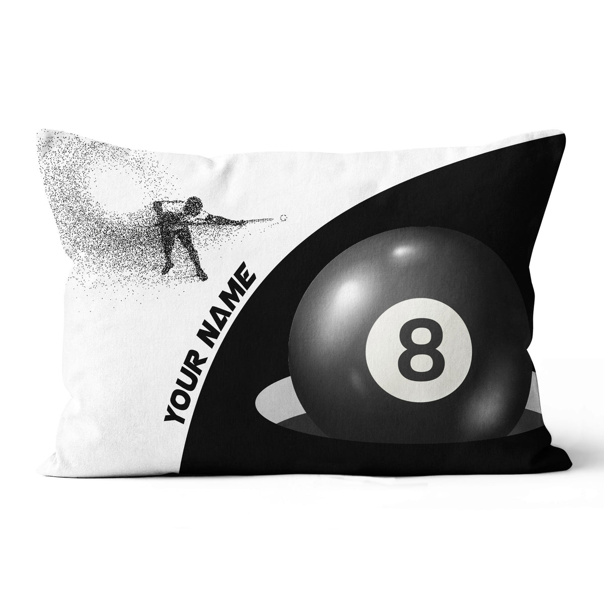 Personalized 8 Ball Billiards Pillow Custom Pillow Gift For Pool Players VHM0862