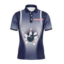 Load image into Gallery viewer, I'm Going on Strike Men Polo Bowling Shirt Personalized Blue Men Bowlers Team Short Sleeves Jersey NBP15
