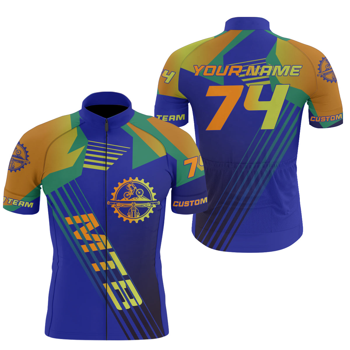 Mens long short sleeve Mountain bike cycling jersey with pockets MTB cycle gear Bicycling shirt| SLC121