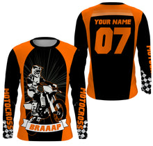 Load image into Gallery viewer, Adult&Kid custom Motocross jersey Brap UV protective dirt bike MX racing off-road motorcycle shirt| NMS906