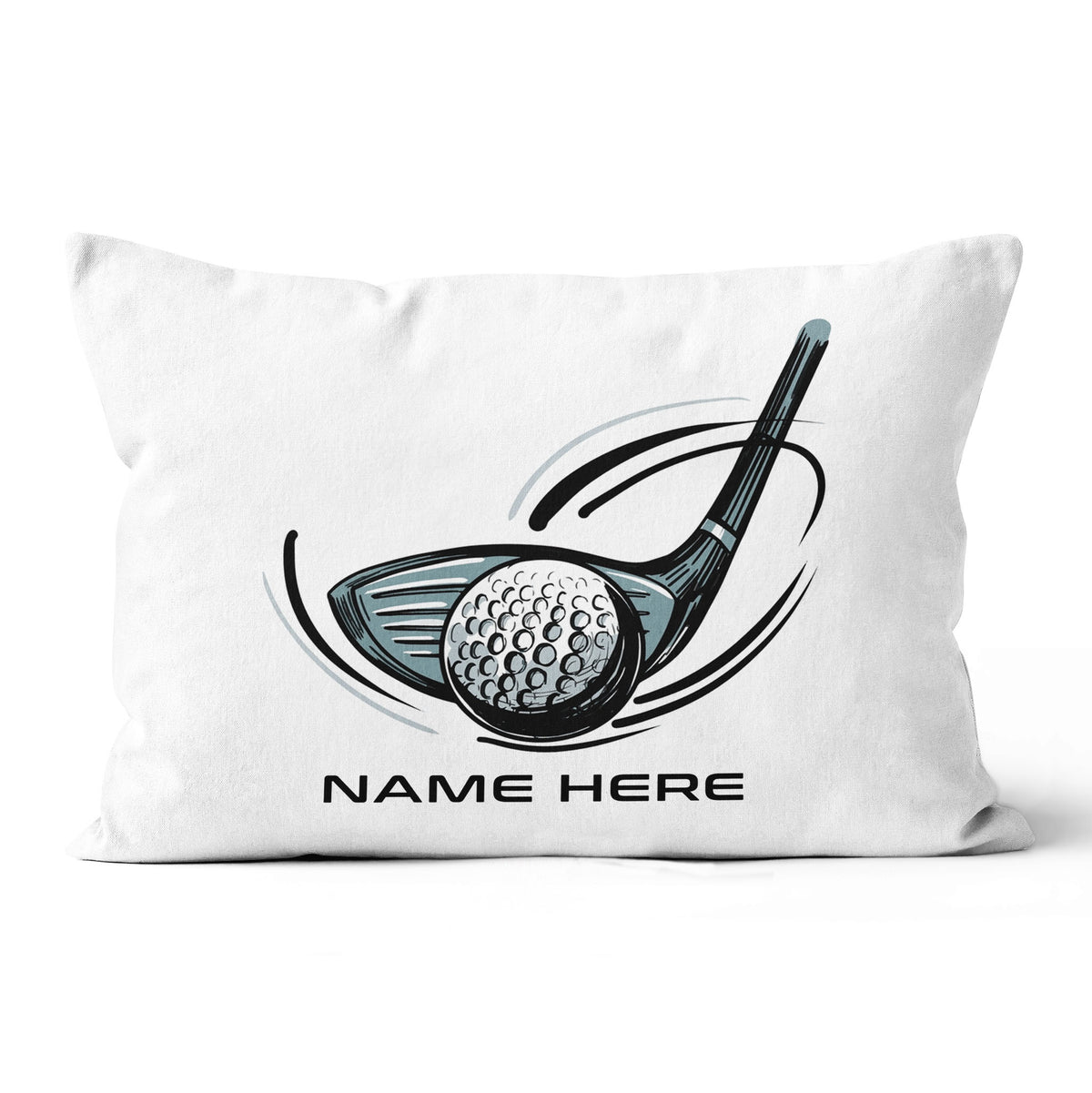 Golf Putter And Ball Custom Golf Throw Pillow Personalized Golfing Gifts LDT1207