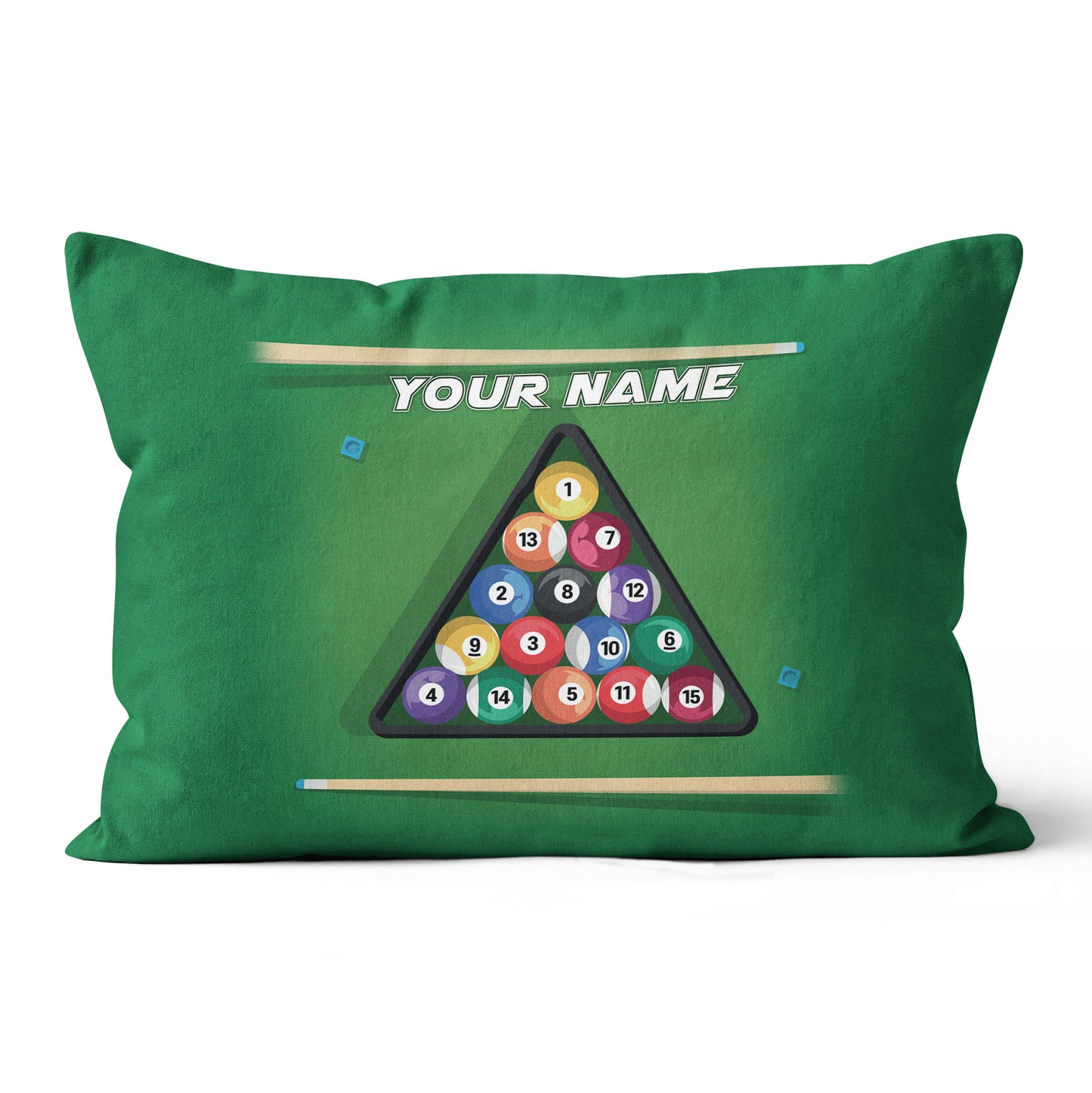Billiard Stick And Pool Balls Pillow Custom Throw Pillow Billiards Gifts VHM0853