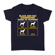 Load image into Gallery viewer, Black and Tan Coonhound Women's T-Shirt | Funny Guide to Training dog - FSD1090