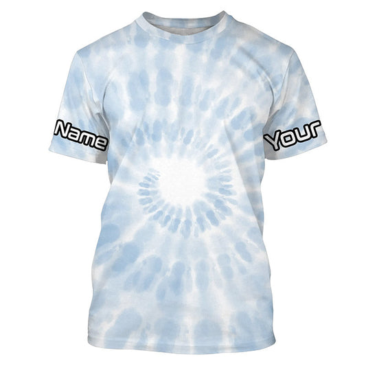 Personalized spiral tie dye Long sleeve performance Fishing Shirts, Fishing gifts for Fishing lovers IPHW3583