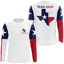 Load image into Gallery viewer, Texas Pride Fishing Team Shirt With Custom Name & Team Name, Texas Uv Protection Shirts IPHW5072
