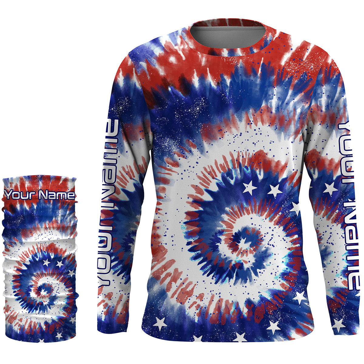 Custom Tie dye American Flag Fishing Shirts, USA Patriotic Fishing gif –  ChipteeAmz