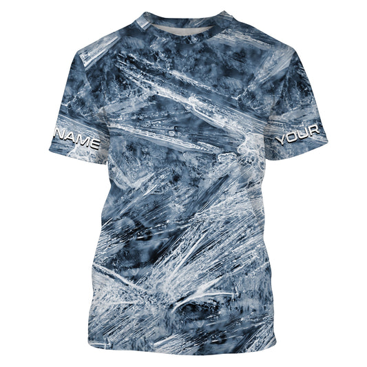 Ice camo Ice Fishing Shirts, Personalized Ice Fishing Clothing for men, women and kids IPHW3505