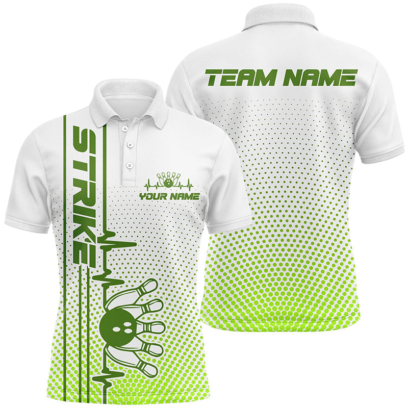 Strike Bowling Custom Bowling Shirts For Men And Women Bowling Team Jerseys Bowlers Outfits | Green IPHW5505