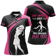 Load image into Gallery viewer, Pink Womens golf polo shirt custom some grandmas knit real grandmas play golf mother's day gifts NQS5342