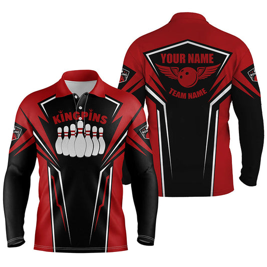 personalized bowling shirt for men – custom name design side view