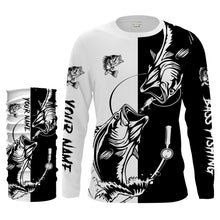 Load image into Gallery viewer, Bass fishing tattoo shirt UV protection Customize name fishing shirts NQS1461