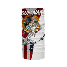 Load image into Gallery viewer, Florida and American flag Bass Fishing Men's Performance Fishing Shirts, Personalized gifts FSD3244