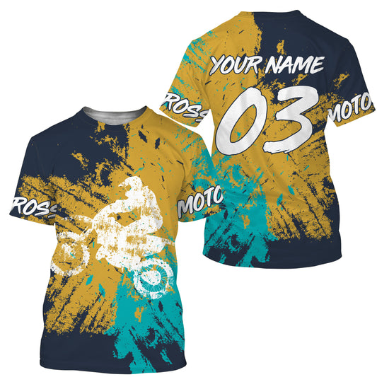 Personalized Motocross Jersey Custom Number Summer Motorcycle Riders Shirt Off-Road Dirt Bike Racing| NMS548
