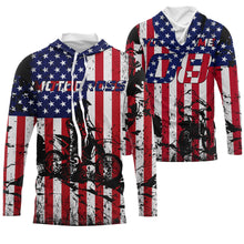 Load image into Gallery viewer, American Flag Motocross Jersey Personalized UPF30+ Adult&Kid Patriotic MX Racing Motorcycle Jersey| NMS720