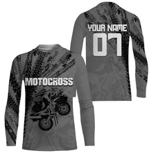 Load image into Gallery viewer, Tire Track Motocross Jersey Personalized UPF30+ Kid&Adult Riders Shirt Dirt Bike Racing Off-road Motorcycle| NMS627