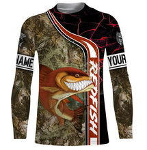 Load image into Gallery viewer, Redfish puppy drum fishing custom name with ChipteeAmz's art UV protection shirts AT021