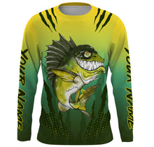Load image into Gallery viewer, Largemouth Bass fishing custom name with angry bass ChipteeAmz's art UV protection shirts AT023
