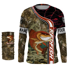 Load image into Gallery viewer, Redfish puppy drum fishing custom name with ChipteeAmz's art UV protection shirts AT021