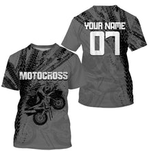 Load image into Gallery viewer, Tire Track Motocross Jersey Personalized UPF30+ Kid&Adult Riders Shirt Dirt Bike Racing Off-road Motorcycle| NMS627