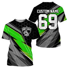 Load image into Gallery viewer, World's Best Dirt Bike Dad Riding Jersey UV Personalized Biker Dad Shirt Motocross Father's Day Gift NMS516